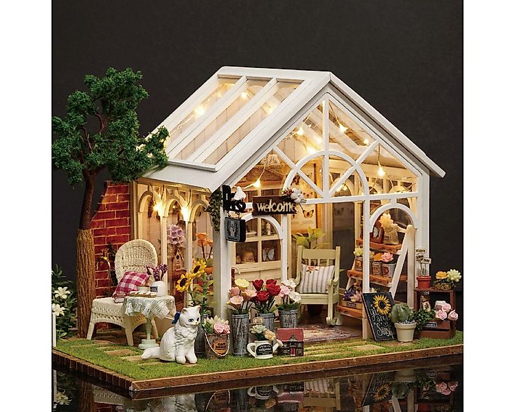 Cute Room 3D-Puzzle 3D-Puzzle Miniaturhaus Modellbausatz Blühender Winterga günstig online kaufen