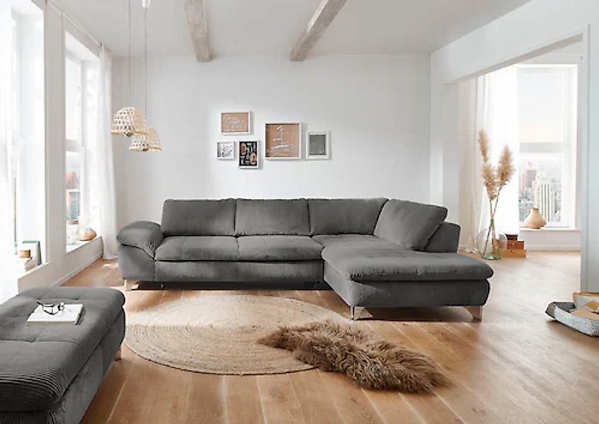 Die PlanBar Ecksofa "MP-IN14007 L-Form" wahlweise mit Bettfunktion und vers günstig online kaufen