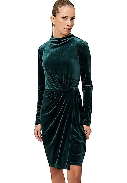 Zero Samtkleid Damen mit Stehkragen drapiert /gerafft günstig online kaufen