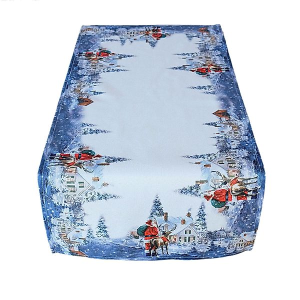texpot Tischdecke Tischläufer Druckmotiv Weihnachtsmann Rentier günstig online kaufen