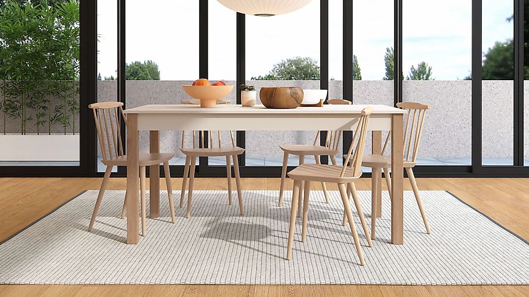 Home affaire Esstisch »Belfort, 160-200 cm, Elegant, modern und stilvolles günstig online kaufen