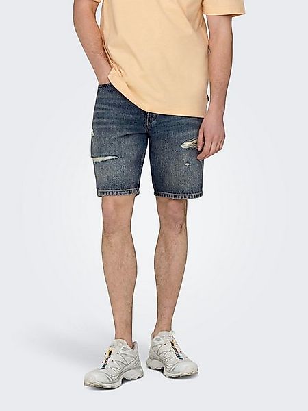 ONLY & SONS Jeansshorts Denim Midi Mid Waist Pants ONSEDGE RAM DBD DEST 964 günstig online kaufen
