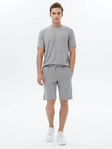 KİP Shorts Grau Gestrickte Jogging-Fit Bermuda für Freizeit - 40 cm günstig online kaufen