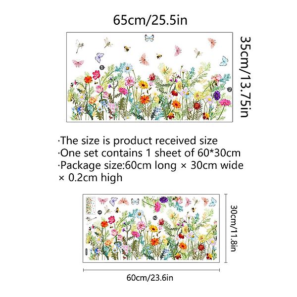 ZEUOPQ Wandtattoo Dekorative Wandaufkleber, Blumen Fenster günstig online kaufen