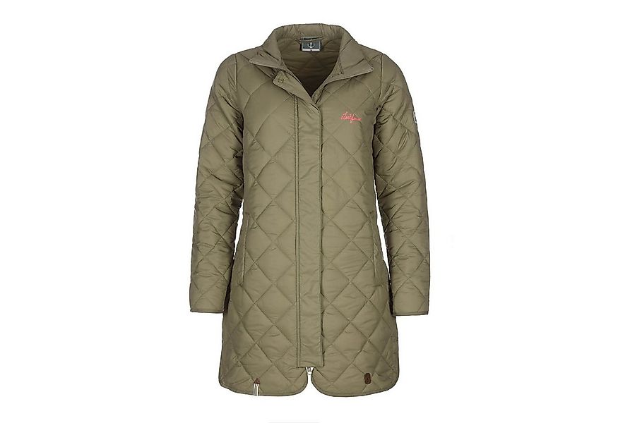 Leitfeuer Steppjacke Damen Jacke gesteppt lang mit Stehkragen und Rautenste günstig online kaufen