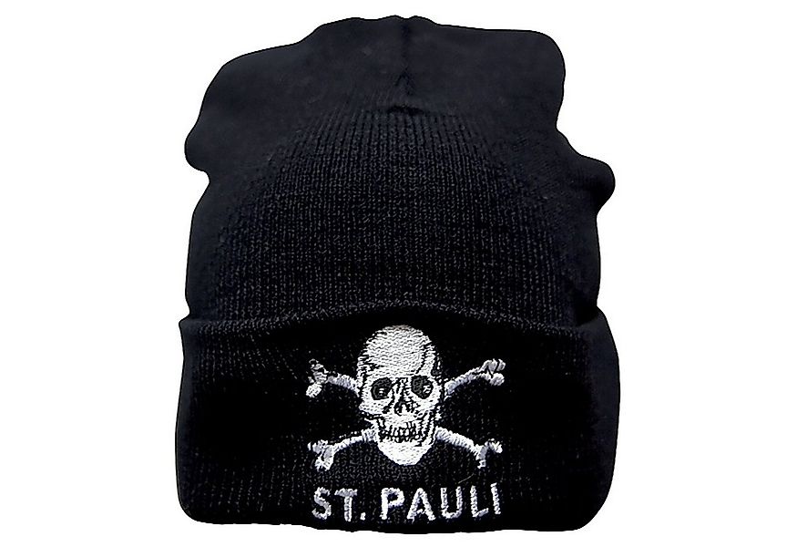 FC St. Pauli Strickmütze Totenkopf (Schwarz) günstig online kaufen