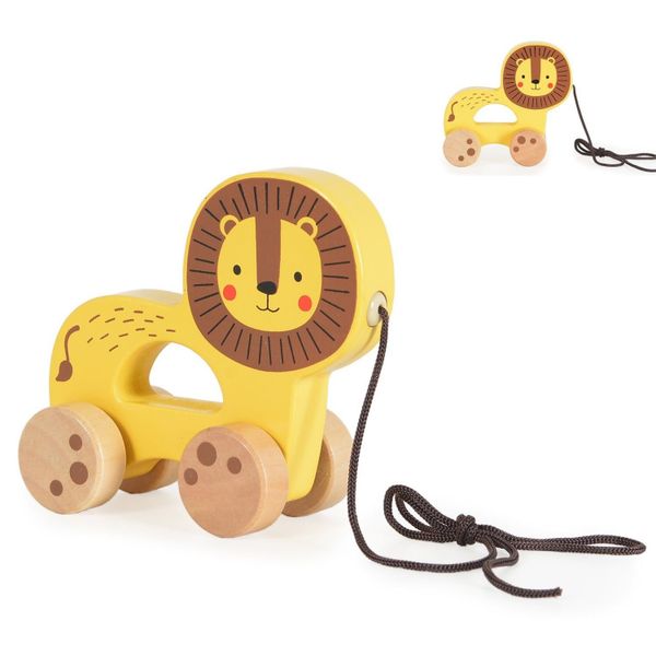 Tooky Toy Nachziehspielzeug Nachziehspielzeug Holztier, mit günstig online kaufen