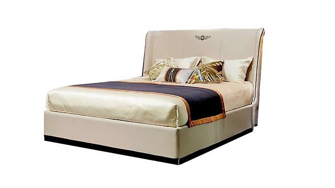 JVmoebel Bett Polsterbett Doppelbett Ehebett Schlafzimmer Lederbett Betten günstig online kaufen