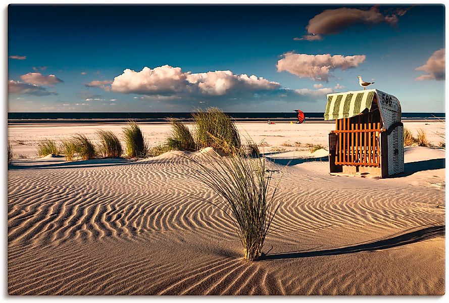 Artland Wandbild "An einem Sommerabend am Strand", Küste, (1 St.), als Alub günstig online kaufen