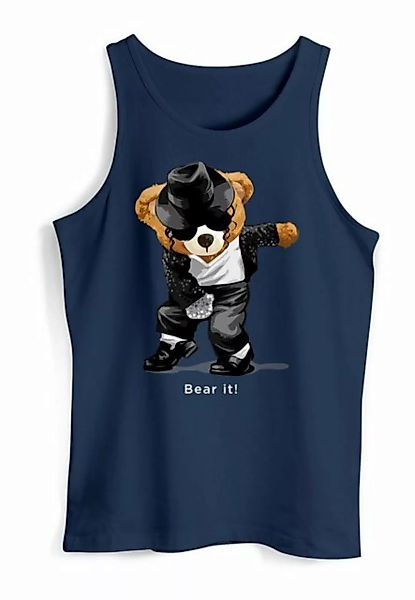 Neverless Tanktop Herren Tank-Top Shirt Jackson Bear Parodie Bear it! Teddy günstig online kaufen