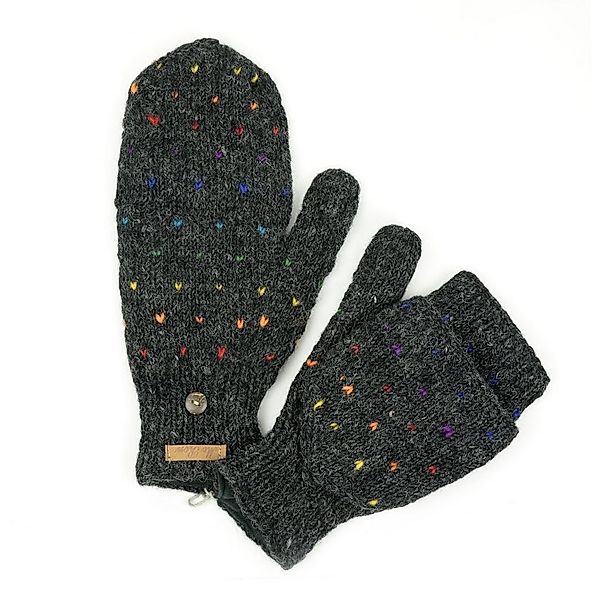 McRon Strickhandschuhe Klappfäustlinge, Klapphandschuhe Modell Naomi Regenb günstig online kaufen
