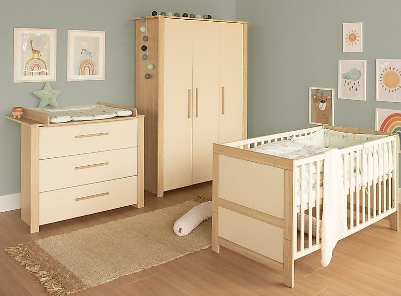 roba® Babyzimmer-Komplettset Momo - modernes Kinderzimmer günstig online kaufen