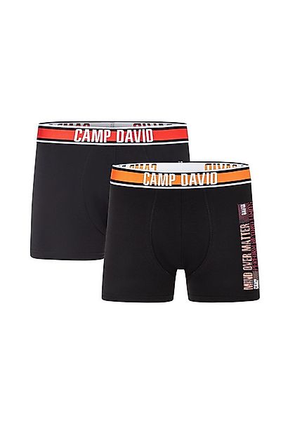 CAMP DAVID Boxershorts casual (2er Pack) mit elastischem Bund günstig online kaufen