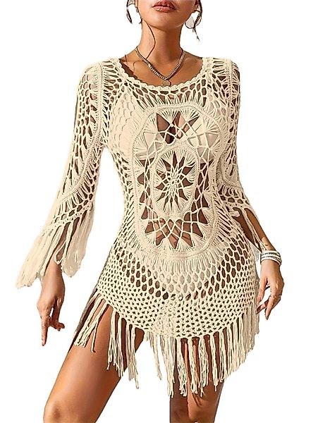 RWEUOQ Strandkleid Damen Bikini Cover Up günstig online kaufen