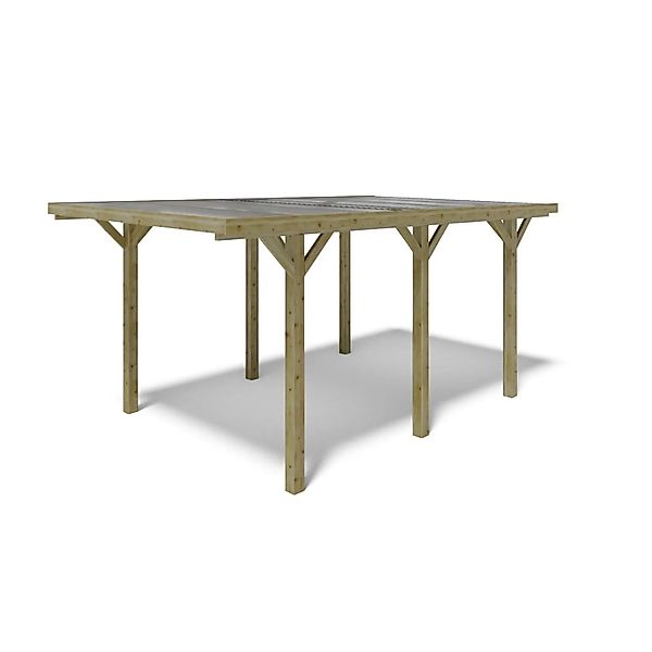 ALTANKA Carport Garagendach 3.04x5.12 m   15.56 m2   PVC Abdeckung günstig online kaufen