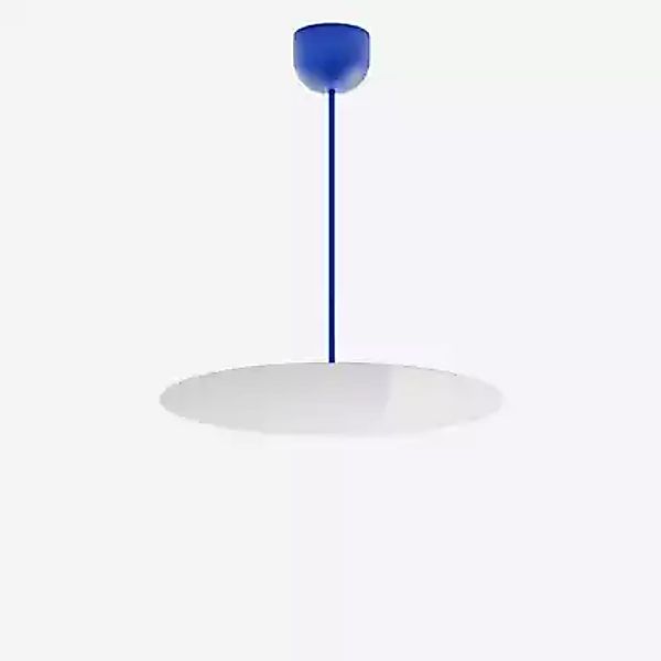 Luceplan Millimetro Pendelleuchte LED, blau/blau - H. 53 cm - ø50 - Phasend günstig online kaufen