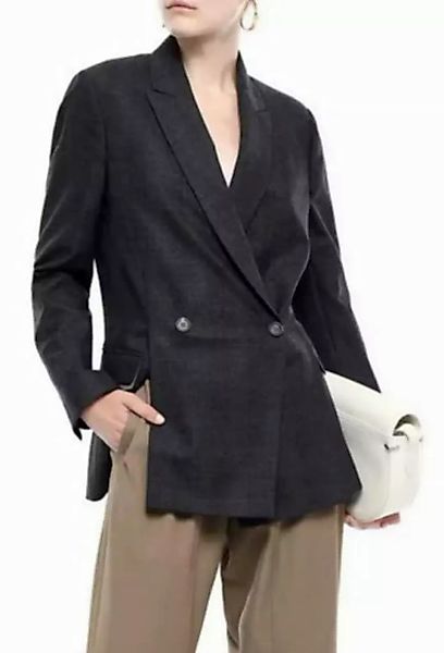 BRUNELLO CUCINELLI Jackenblazer Zweireihiger Blazer Sakko mit Perlenverzier günstig online kaufen