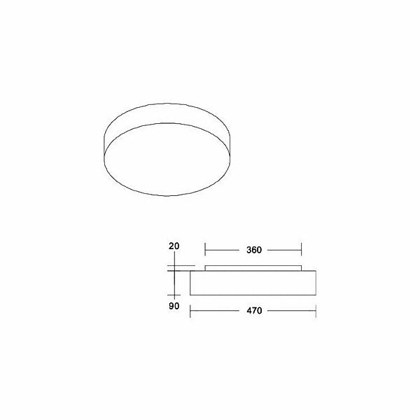 Brumberg LED-Anbauleuchte 470, mit Indirektanteil - 58216724 günstig online kaufen