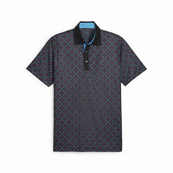 PUMA Poloshirt Puma Golf Polo Pure Monogram Schwarz/Aqua Blue Herren S günstig online kaufen