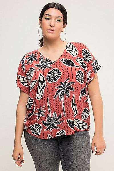Studio Untold Hemdbluse Blusenshirt oversized Palmen günstig online kaufen