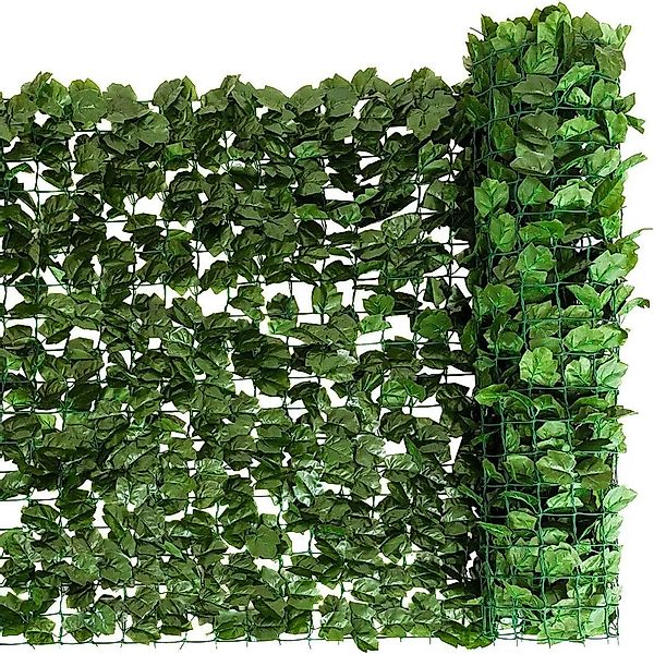 Costway Künstliche Efeu Garten Sichtschutz Grün 150 x 300 cm günstig online kaufen