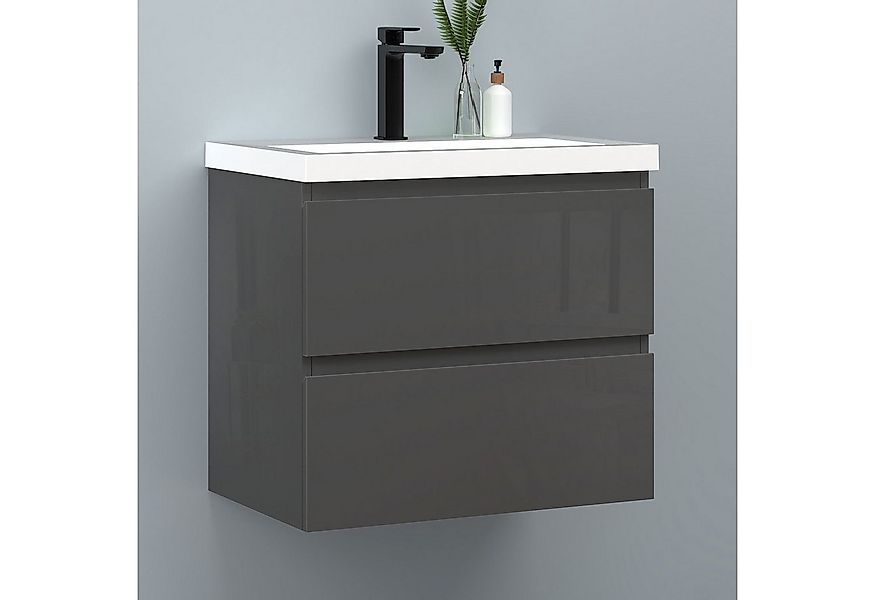 Aica Sanitär Waschtisch Badezimmerschrank Unterschrank mit Waschbecken Badm günstig online kaufen