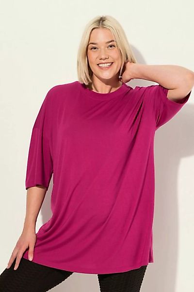 Ulla Popken Longshirt Longshirt antibakteriell Oversized Rundhals günstig online kaufen