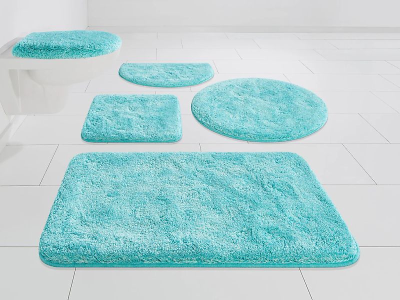 Grund "Melos, Badvorleger, Badezimmer Teppich, sehr weich" Höhe 27 mm rutsc günstig online kaufen