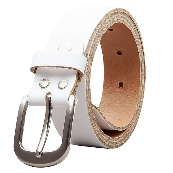 COLOGNEBELT Ledergürtel OM323-SL-Weiss MADE IN GERMANY, günstig online kaufen