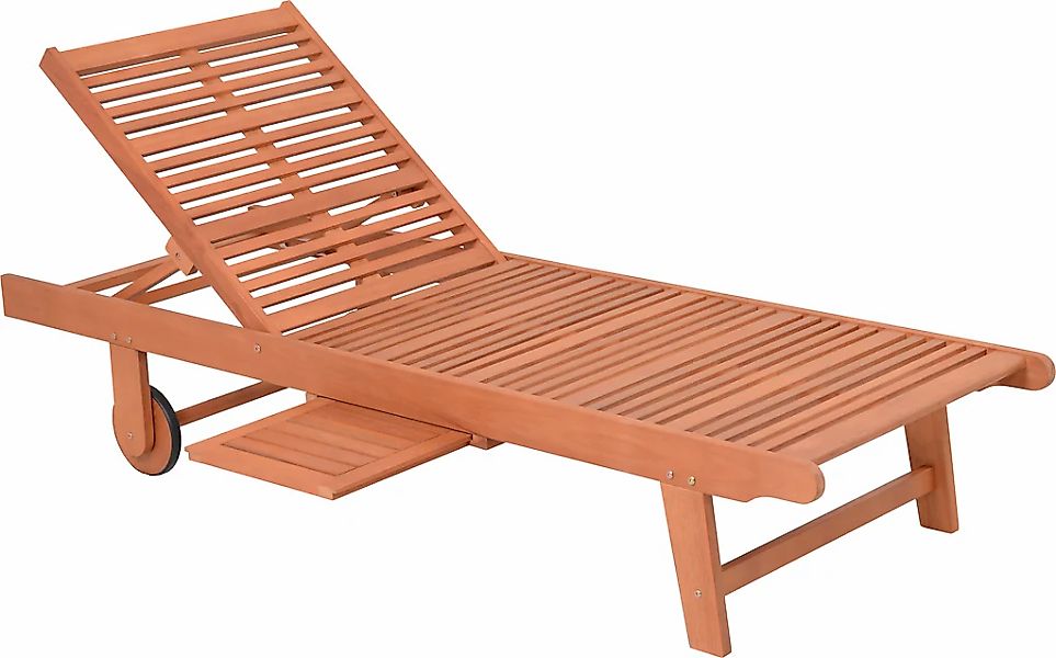 Garden Pleasure Gartenliege "Sonnenliege "SAN DIEGO", braun", Eukalyptushol günstig online kaufen