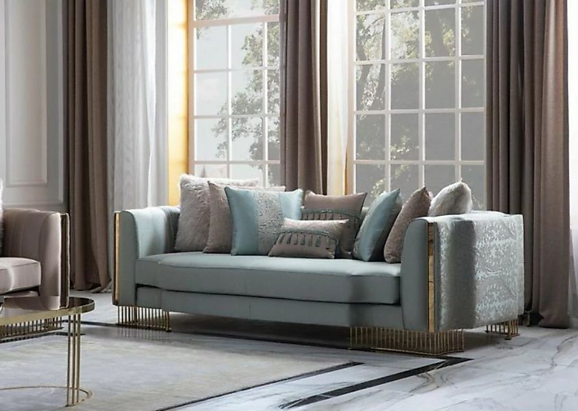 JVmoebel 3-Sitzer Turkis Couch Dreisitzer Couchen Möbel Sofa Elegante Ville günstig online kaufen