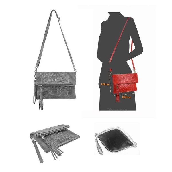 ITALYSHOP24 Schultertasche Made in Italy Damen günstig online kaufen