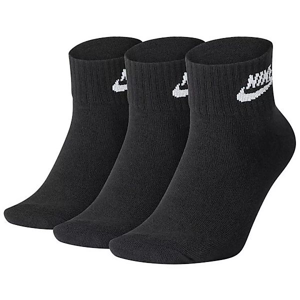 Nike Sportswear Everyday Essential Knöchelsocken 3 Paare EU 34-38 Black / W günstig online kaufen
