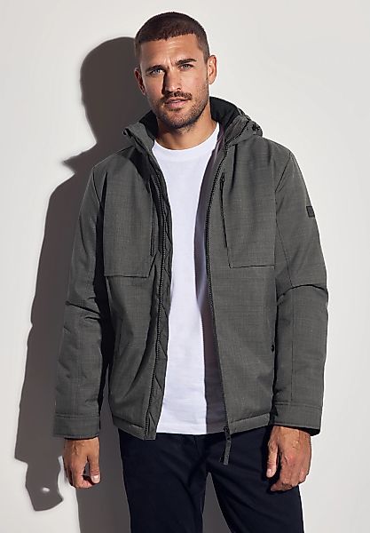 STREET ONE MEN Winterjacke, mit Kapuze, mit abnehmbarer Kapuze günstig online kaufen