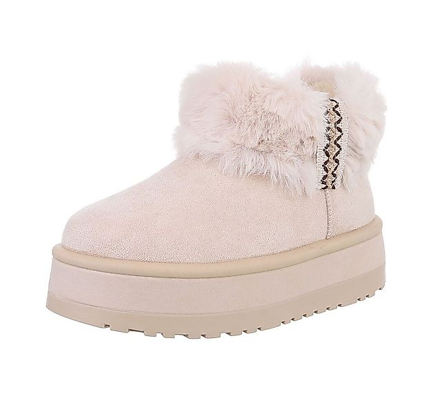 Ital-Design Damen Snowboots Freizeit Snowboots (87452012) Flach Stiefelette günstig online kaufen