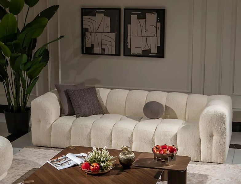 JVmoebel 3-Sitzer Luxus Dreisitzer Sofa 3 Sitzer Polstersofa Design Weiß, 1 günstig online kaufen