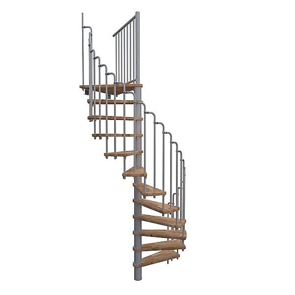 Minka Spindeltreppe Paris Buche-Weiß 140 cm Raumhöhe bis 282 cm günstig online kaufen
