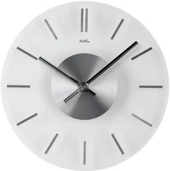 AMS Wanduhr W9318 (Quarzuhr,Glas,Wohnzimmer,Esszimmer,Küche,Arbeitszimmer,B günstig online kaufen