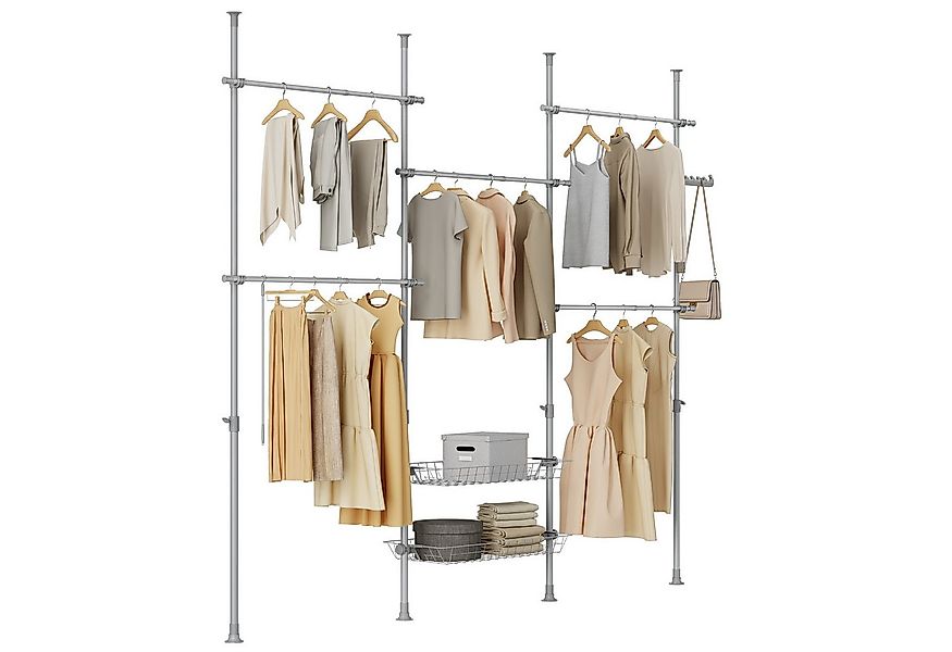 SoBuy Kleiderständer KLS04, Garderobenständer Kleiderschrank, verstellbares günstig online kaufen