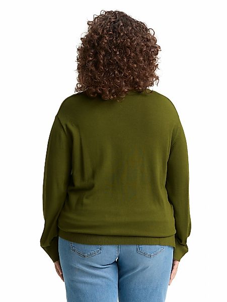 TOM TAILOR PLUS Strickpullover, mit Ziernaht günstig online kaufen