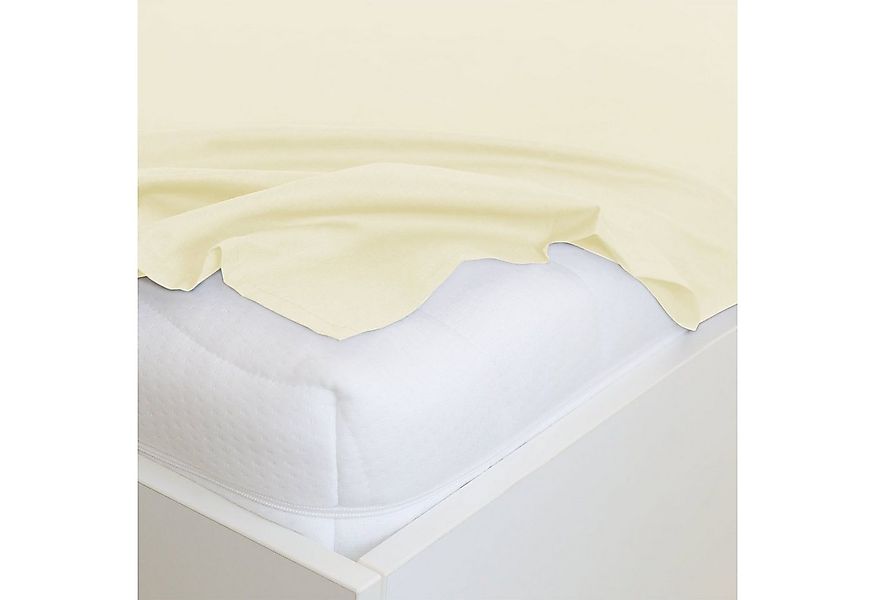 TRAUMSCHLAF Bettlaken Edel Linon, Renforce, Gummizug: ohne Spanngummi, (1 S günstig online kaufen