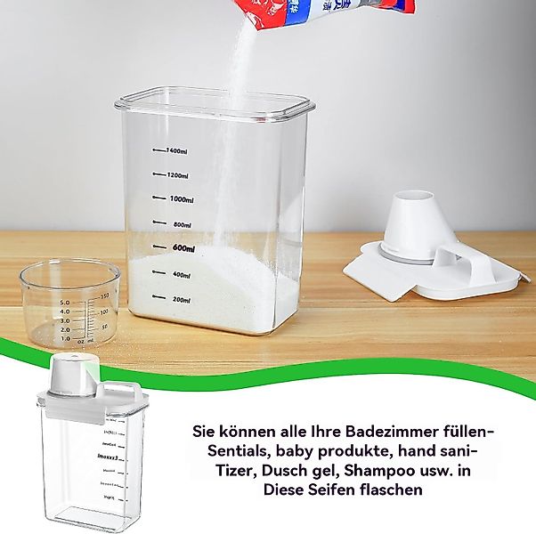 BlingBin Aufbewahrungsbox 1800ml Waschmittel-Dosierbehälter, Waschmittel-Au günstig online kaufen