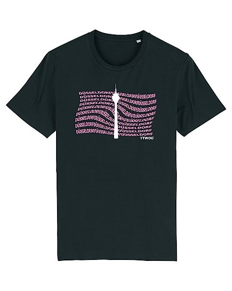Ytwoo Unisex T-shirt Aus Bio Baumwolle | Düsseldorf Mit Rheinturm Silhouett günstig online kaufen