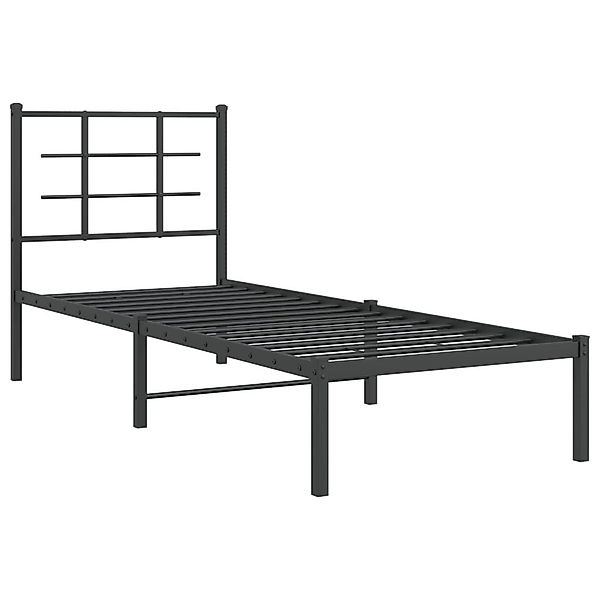 vidaXL Bett Bettgestell mit Kopfteil Metall günstig online kaufen