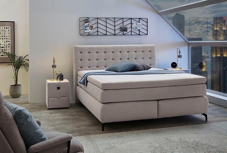 Jockenhöfer Gruppe Boxspringbett »Jessica inklusive 9cm Kaltschaum-Topper«, günstig online kaufen