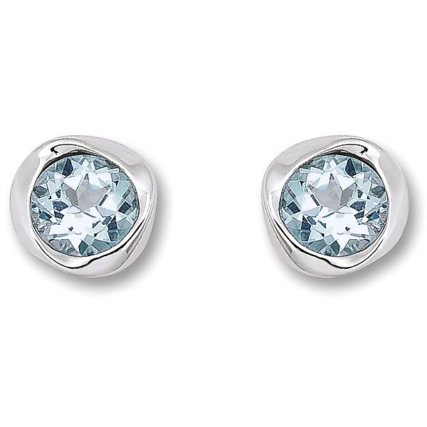 ONE ELEMENT Paar Ohrhänger Blau Topas günstig online kaufen