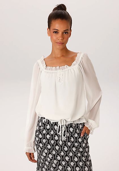 Aniston CASUAL Schlupfbluse aus strukturiertem Chiffon - NEUE KOLLEKTION günstig online kaufen