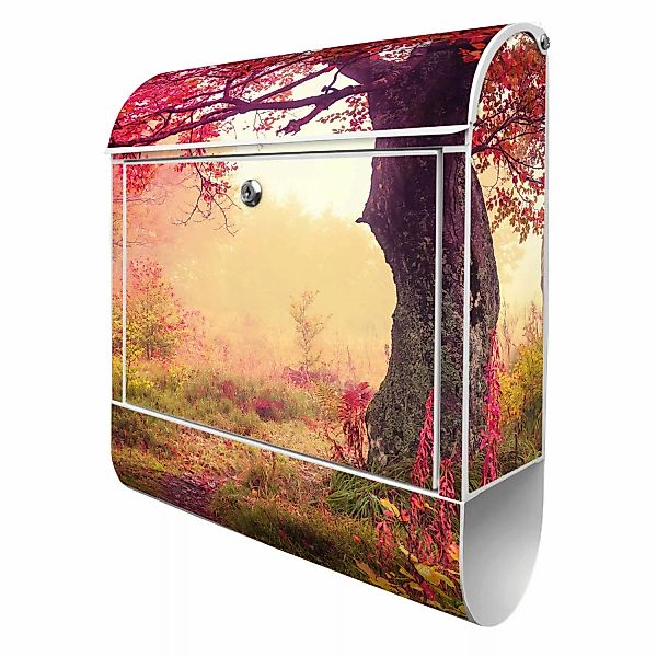 Banjado Design Briefkasten Weiß Pulverbeschichtet 39x47x14cm 2 Schlüssel Mi günstig online kaufen