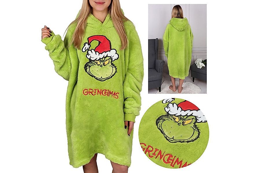 Sarcia.eu Bademantel Grinch Grün, Unisex-Kapuzen-Sweatshirt/Mantel/Decke, S günstig online kaufen