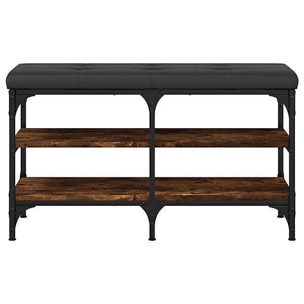vidaXL Sitzbank Schuhbank Räuchereiche 82x32x47 cm günstig online kaufen